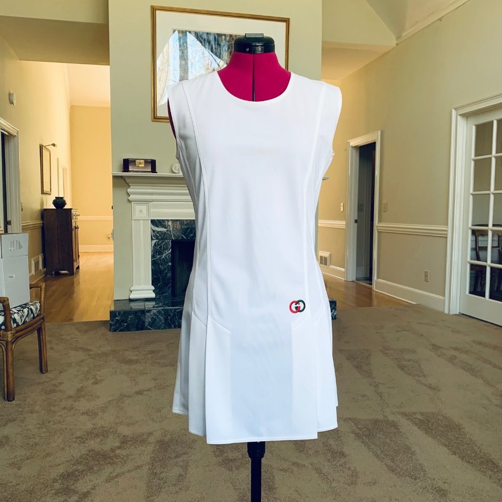 Vintage Gucci White Tennis Dress w/ Belt